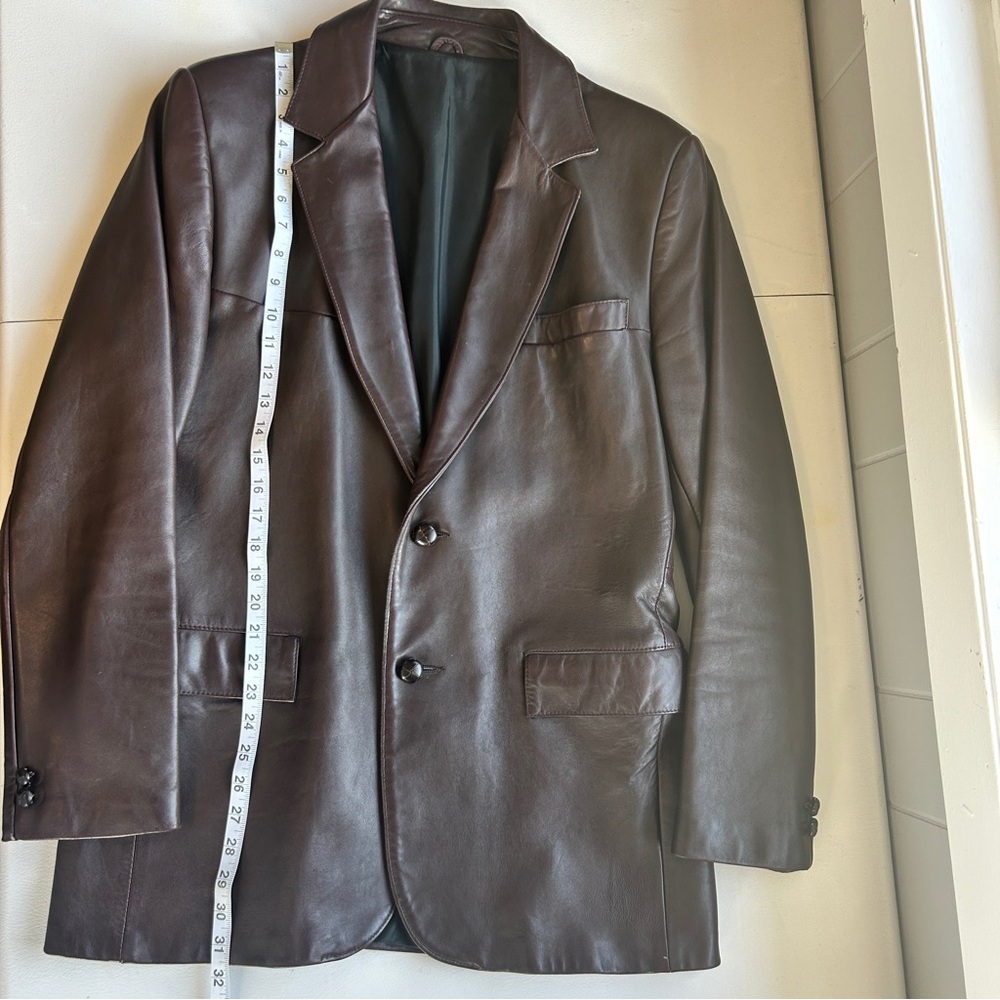 Startown Men’s Vintage Leather Blazer Size 42 Made in the USA - Picture 10 of 12